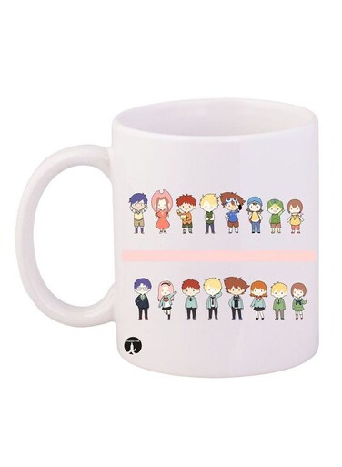 The Anime Digimon Mug White/Yellow/Black 12ounce
