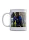 Gomis Printed Coffee Mug White/Blue/Black 350ml