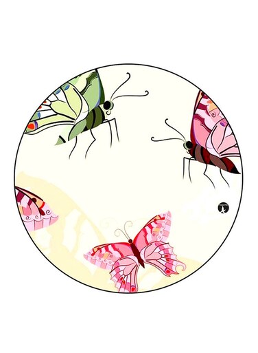 Butterflies Printed Fridge Magnet Multicolour
