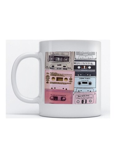 Mug Cassettes for Coffee and Tea White 350ml