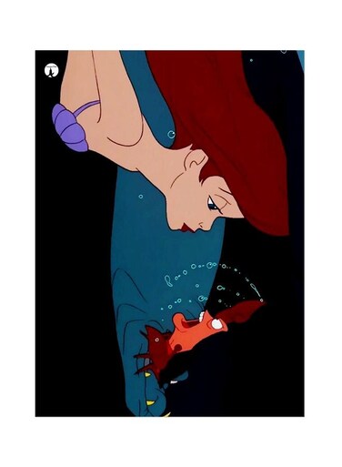 Cartoon Themed Metallic Plate Black/Blue/Beige 20x15cm