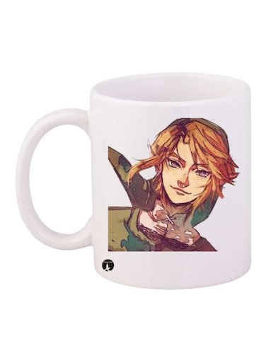 The Legend Of Zelda Video Game Printed Mug White/Green/Beige Standard Size