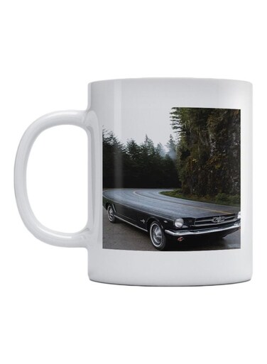 Visual Art Printed Mug Black/Green/Grey