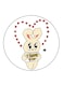 Rabbit Printed Fridge Magnet Multicolour