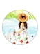 Girl Printed Fridge Magnet Multicolour