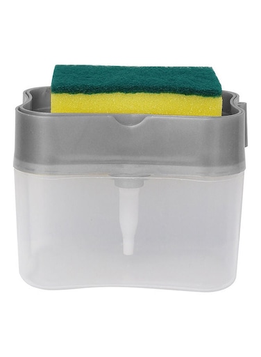 Dishwashing Soap Dispenser Grey 14x10x10.5cm