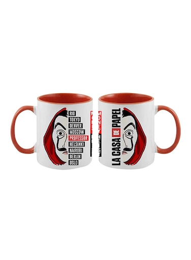 La Casa De Papel Printed Coffee Mug Red/White