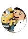 Despicable Me Printed Fridge Magnet Round Multicolour