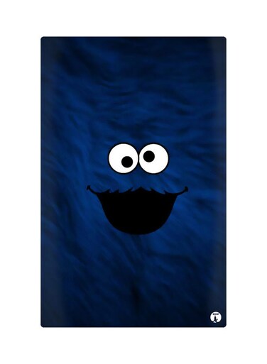 Printed Fridge Magnet Blue/Black/White 8.5x0.4x5.5cm
