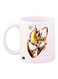 Sonic Character Printed Mug White/Yellow/Pink Standard Size