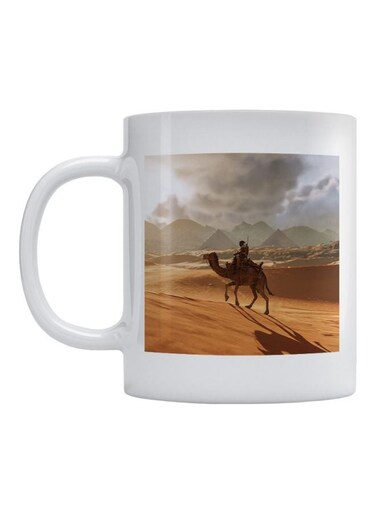 Camel Printed Mug White/Beige/Brown