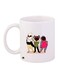 Cartoon Printed Coffee Mug White/Pink/Green