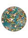 Flowers Printed Fridge Magnet Green/Pink/Brown 5.5cm