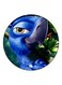 Cartoon Printed Fridge Magnet Blue/Green/White 5.5cm