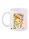 Cartoon Printed Coffee Mug White/Beige/Brown 11ounce