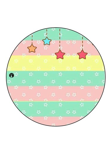 Stars Printed Fridge Magnet Multicolour