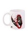 Deadpool Printed Mug White/Red/Black 12ounce