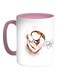 Happy Mothers Day Printed Coffee Mug White/Pink/Brown 12ounce