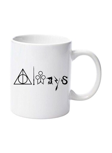 Harry Potter Printed Mug White/Black Standard