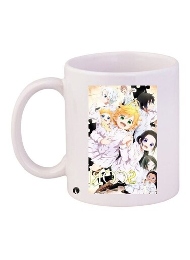 Girls Printed Coffee Mug White/Purple/Yellow 11ounce
