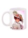 Princess Printed Coffee Mug White/Pink/Green