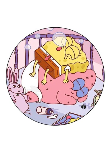Spongebob Printed Fridge Magnet Multicolour