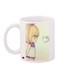Girl Printed Coffee Mug White/Beige/Purple 11ounce