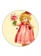 Girl Printed Fridge Magnet Multicolour