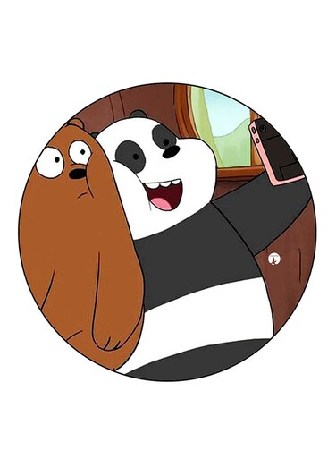 We Bare Bears Printed Fridge Magnet Multicolour