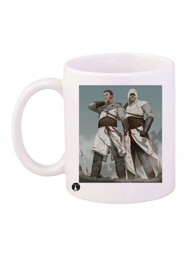 Assassin's Creed Printed Coffee Mug White/Grey/Blue