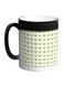 Hearts Printed Colour Changing Coffee Mug Black 11ounce