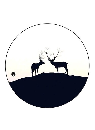 Deers Printed Fridge Magnet Multicolour