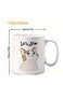 Funny Cat Meme &amp; Arabic Script Design, Humorous Gift for Friends, Coworkers, Office &amp; Home Use, Coffee Mug in Blue
