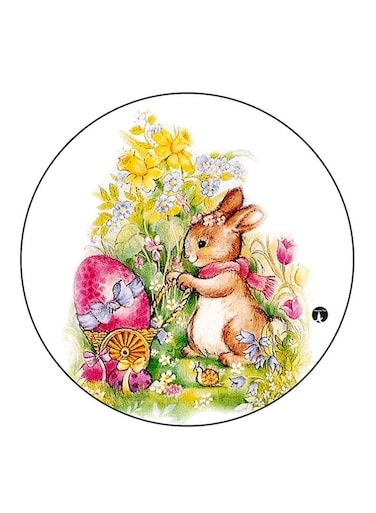 A Rabbit Printed Fridge Magnet Multicolour