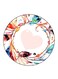 Heart Printed Fridge Magnet Round Multicolour