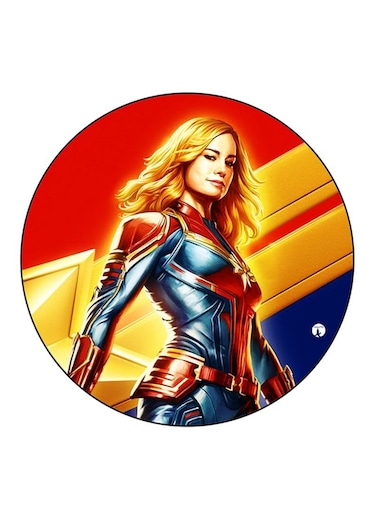 Captain Marvel Printed Fridge Magnet Multicolour