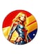 Captain Marvel Printed Fridge Magnet Multicolour