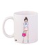 Girl Printed Coffee Mug White/Pink/Blue 11ounce
