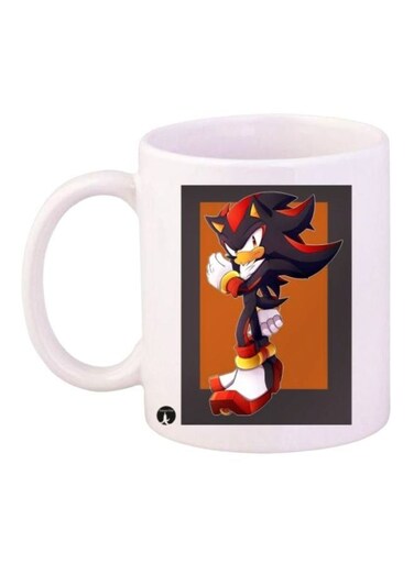 Sonic Printed Mug White/Orange/Red