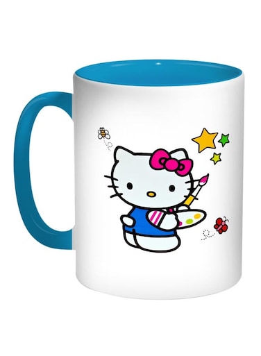 Hello Kitty Printed Coffee Mug Turquoise/White/Pink