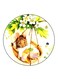 Mouse Printed Fridge Magnet Round Multicolour