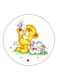 Bear Printed Fridge Magnet Multicolour