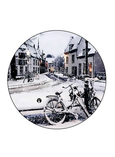 Vintage Art Printed Fridge Magnet Multicolour 5.5 x 5.5cm
