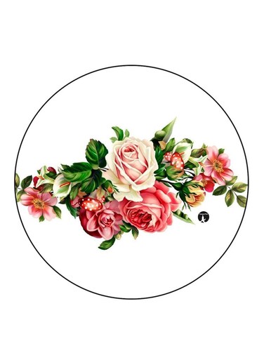 Flowers Printed Fridge Magnet Multicolour