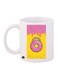 Donut Printed Mug White/Pink/Yellow