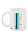 Printed Coffee Mug White/Blue/Pink 11ounce