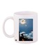Peter Pan Cartoon Printed Coffee Mug White/Blue/Brown 11ounce
