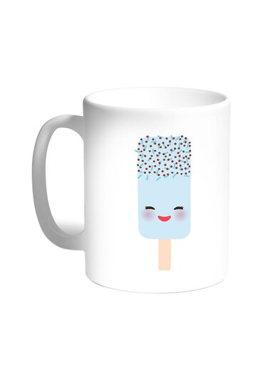 Cartoon Graphics - Ice Cream Printed Coffee Mug White 11ounce
