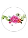 Flowers Printed Fridge Magnet Round Multicolour