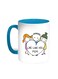 We Love You Mom Printed Coffee Mug Turquoise/White 11ounce
